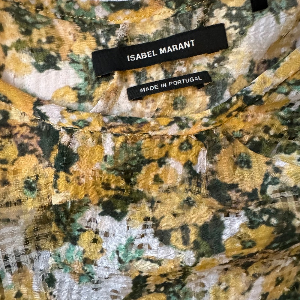 Isabel Marant yellow floral top